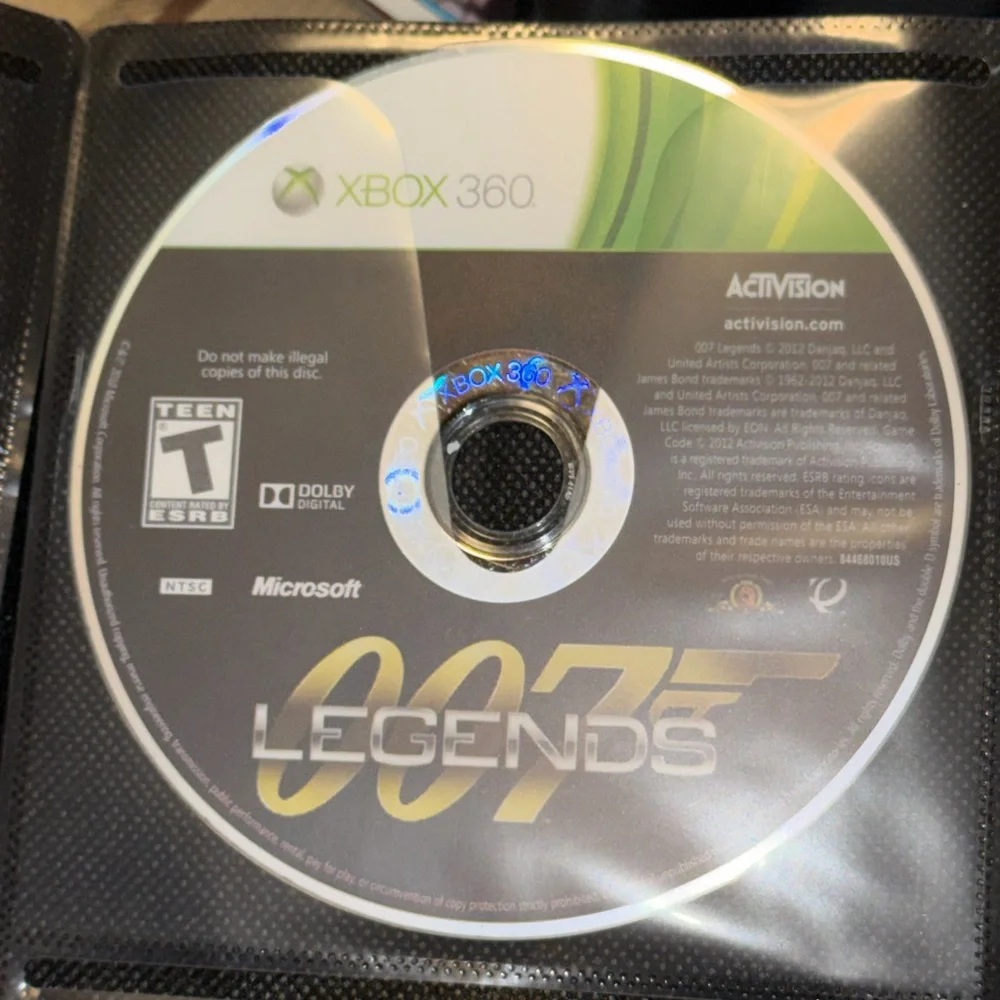 Microsoft Xbox 360 007 Legends Video Game Rated T For Teen Used Pre Owned Works.